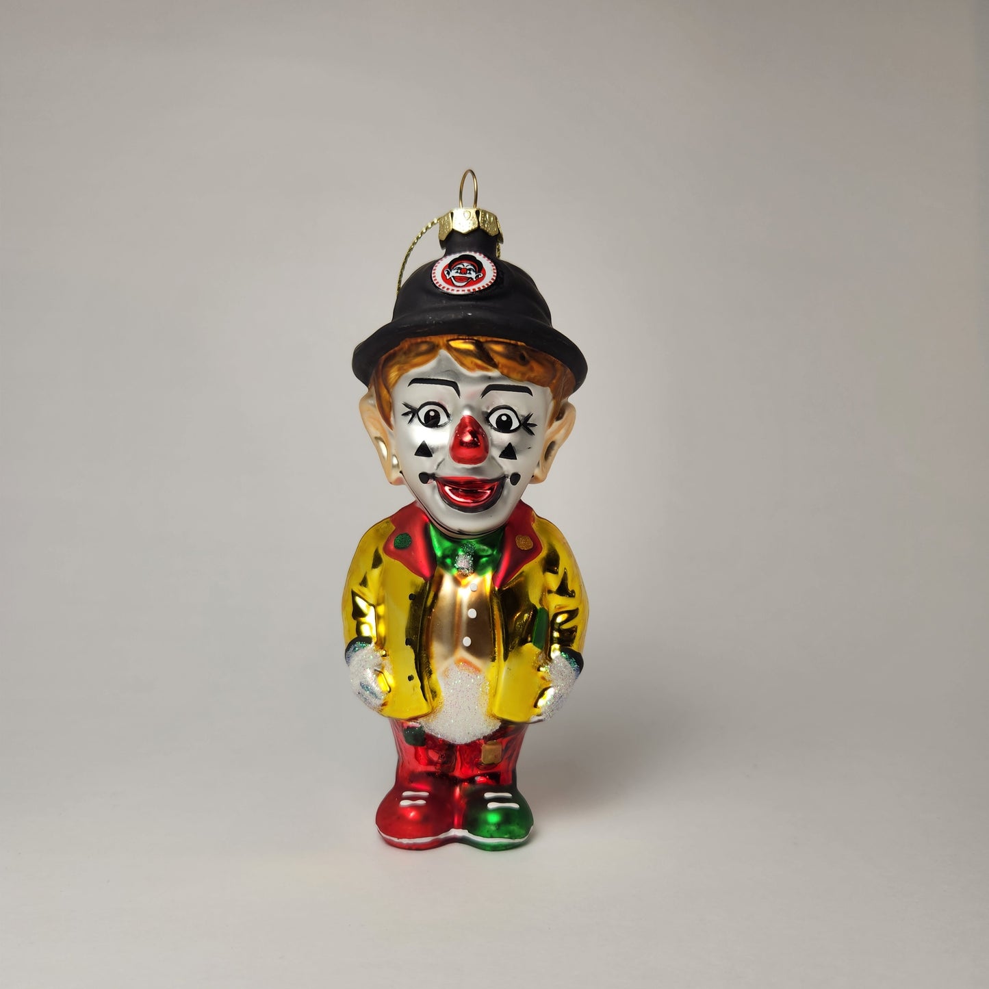 Archie McPhee - J.P. Patches Clown Glass Ornament 2010s