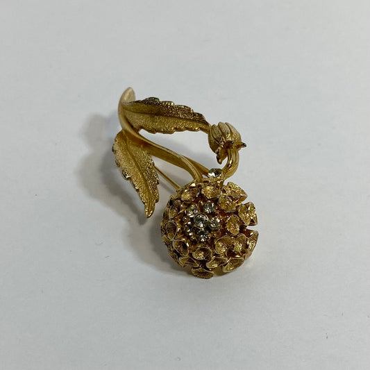 BSK - Gold-plated Flower Brooch