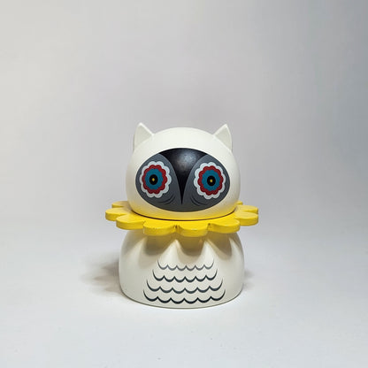 Kidrobot - Nathan Jurevicius - Misko Owl Mini (White/Yellow) 2012