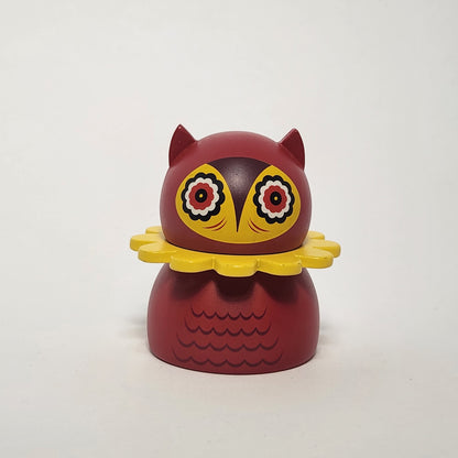 Kidrobot - Nathan Jurevicius - Misko Owl Mini (Red/Yellow) 2012