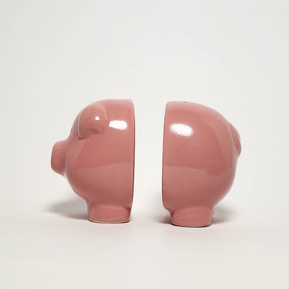 Halved Pink Pig Ceramic Salt and Pepper Shaker Set