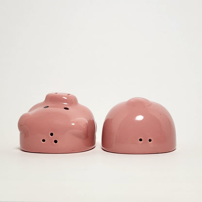 Halved Pink Pig Ceramic Salt and Pepper Shaker Set
