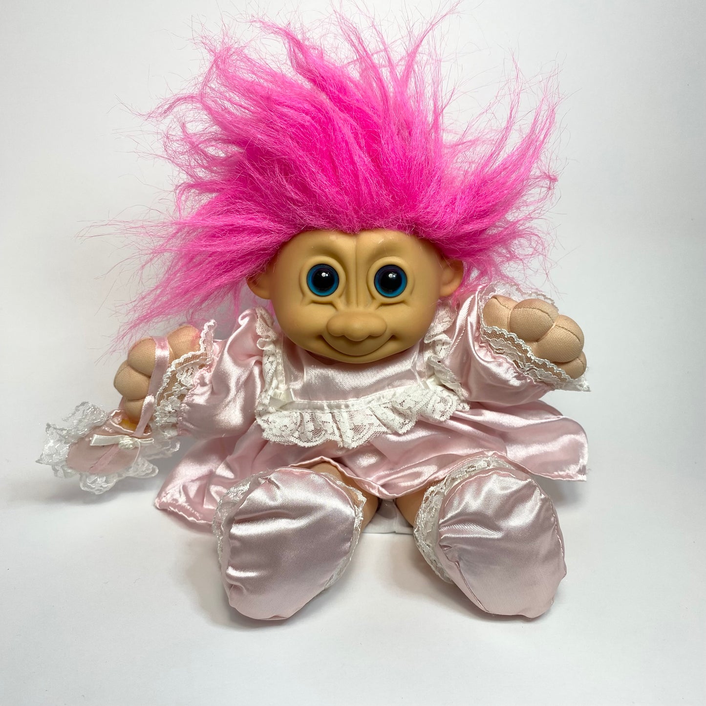 Russ - Troll Kidz Doll with Pink Dress 1990s