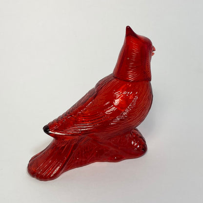 Avon - Glass Red Cardinal Cologne Bottle 1970s