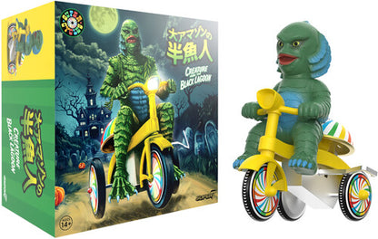 Super7 - Universal Monsters Super Cycles Creature from Black Lagoon (Dark Green with Yellow Trike) 2024 - NEW!