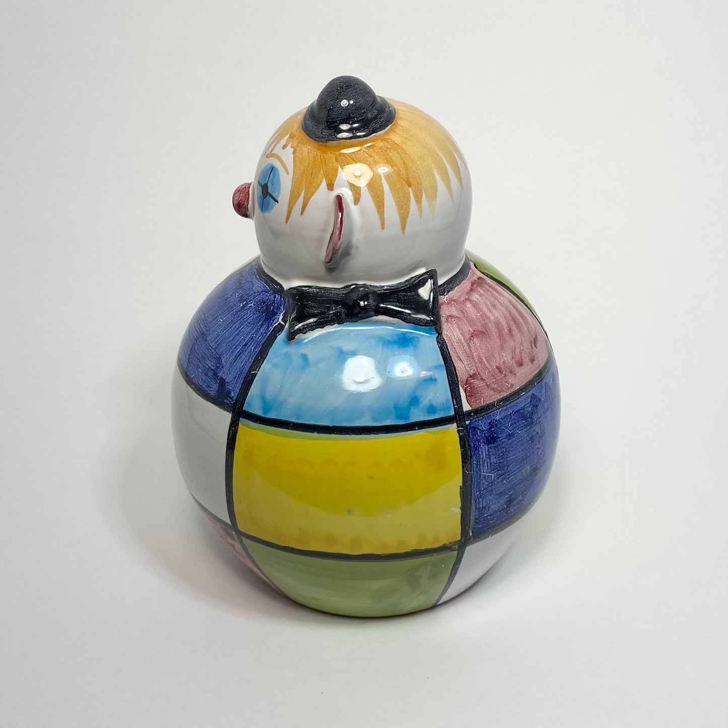 Italian Ceramic Clown Coin Bank 1960s