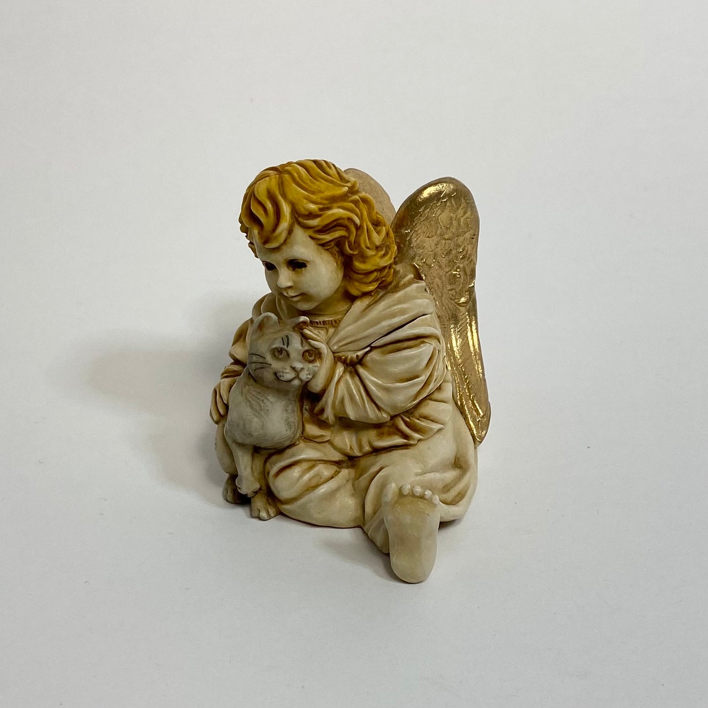 David Lawrence - Harmony Kingdom Angel with Cat Trinket Box 2003