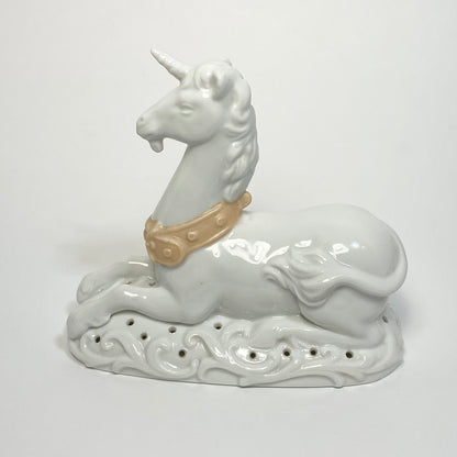 Avon - Porcelain Unicorn Potpourri Holder 1981