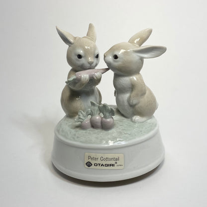 Gibson Greeting Cards Inc - Peter Cottontail Bunnies with Carrots Music Box