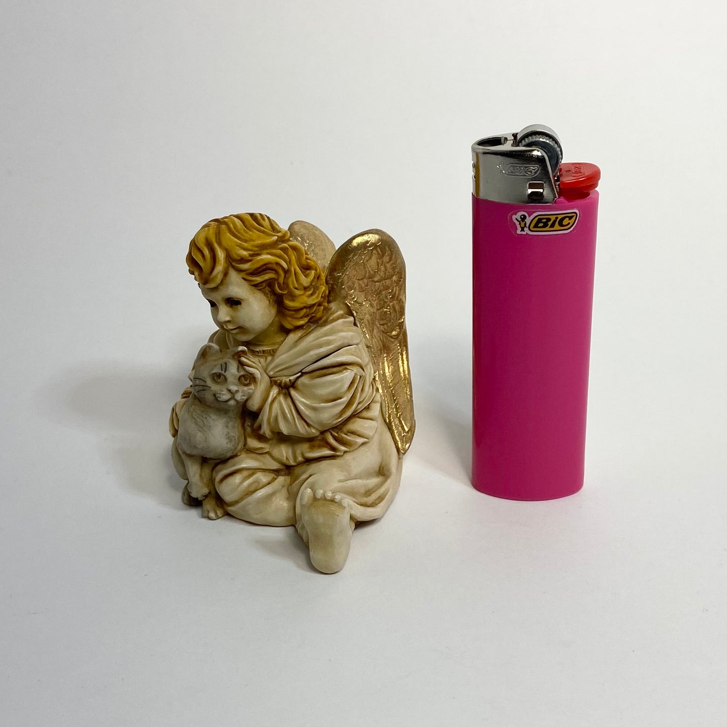 David Lawrence - Harmony Kingdom Angel with Cat Trinket Box 2003