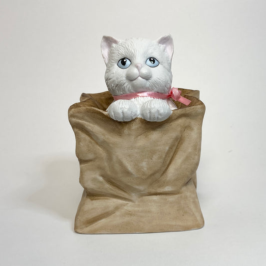 San Francisco Music Box Company - Cat in Bag Music Box 1991