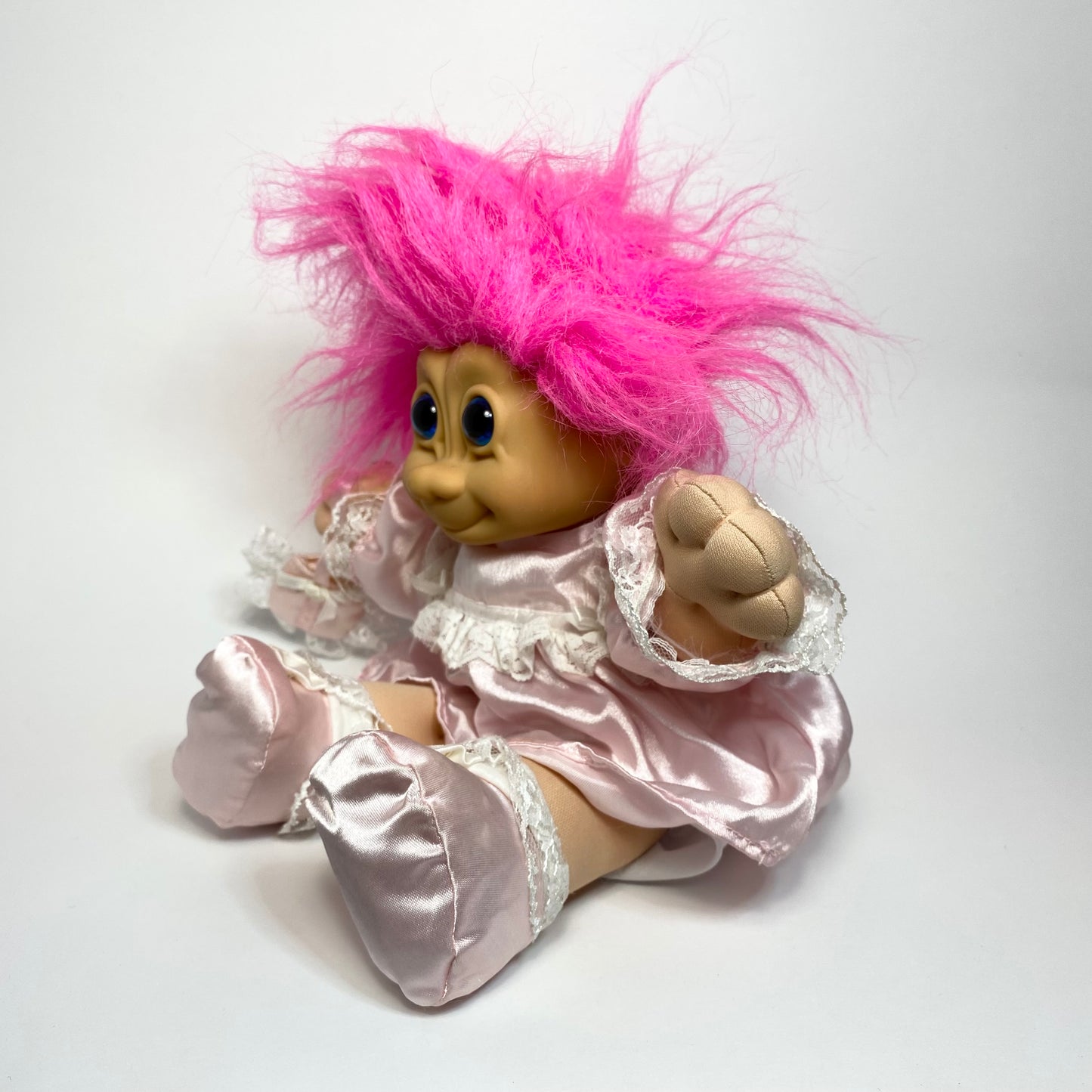 Russ - Troll Kidz Doll with Pink Dress 1990s