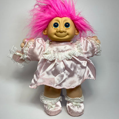 Russ - Troll Kidz Doll with Pink Dress 1990s