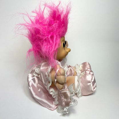 Russ - Troll Kidz Doll with Pink Dress 1990s