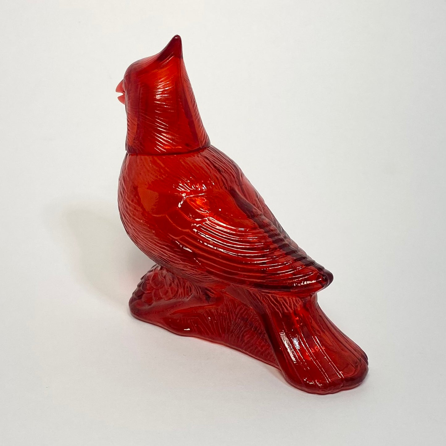 Avon - Glass Red Cardinal Cologne Bottle 1970s