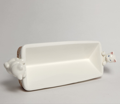 Avon - Ceramic Kitten Cracker Server Dish