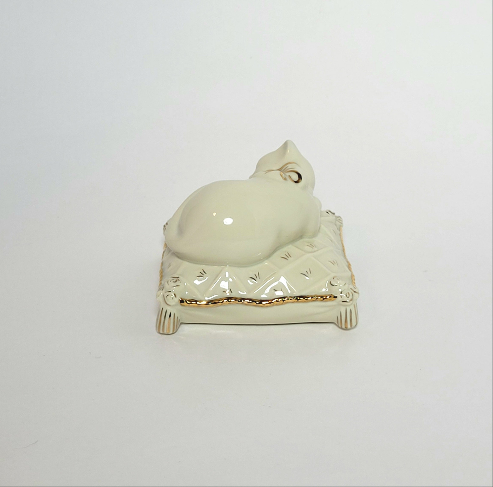 Lenox - White Sleeping Cat on Pillow