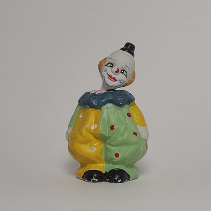 Ceramic Clown Bobblehead Coin Bank Figurine