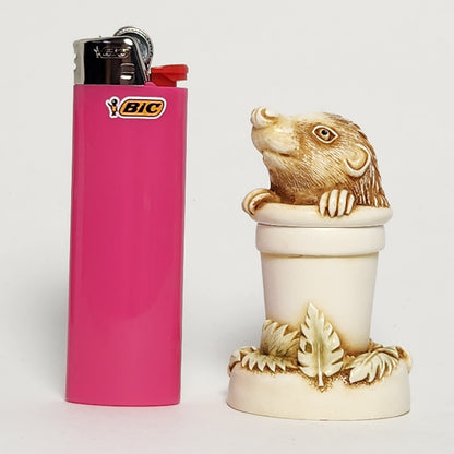 Harmony Kingdom - Peter Calvesbert - Pot Sticker Trinket Box 1999