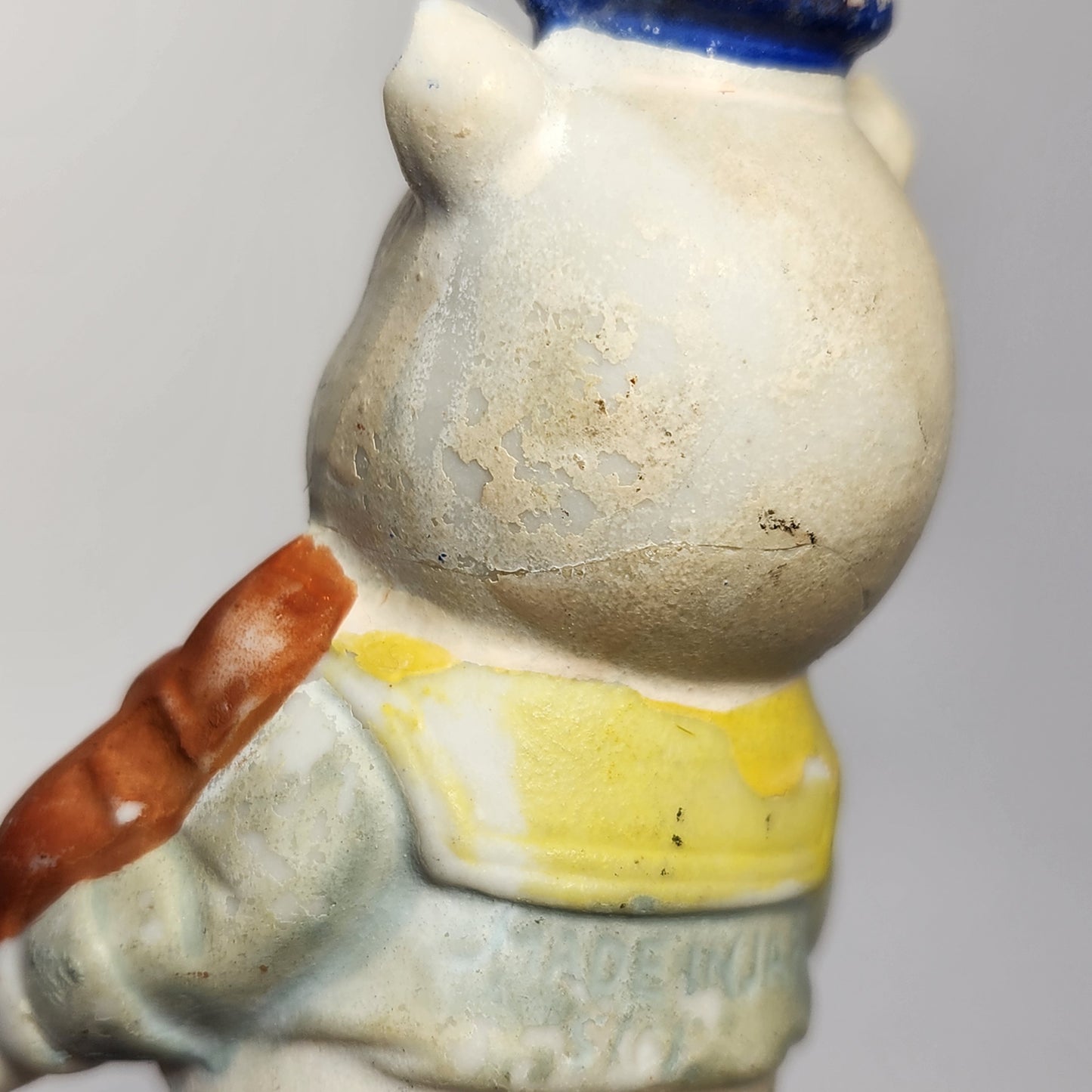 Walt Disney - Porcelain Bisque Three Little Pigs Band Figurines 1930s