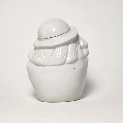 GOT - Porcelain White and Gold Clown Head Bust Figurine
