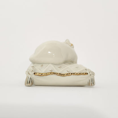 Lenox - White Sleeping Cat on Pillow