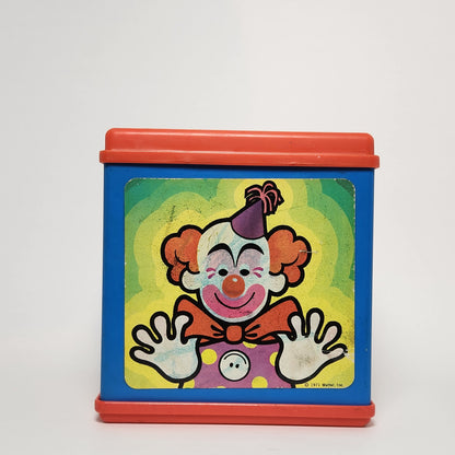 Mattel - Wind-Up Jack in the Music Box Toy 1976