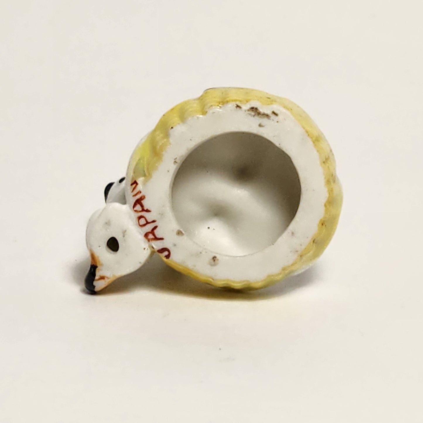 Mother Cat and Kittens in Basket Porcelain Figurine