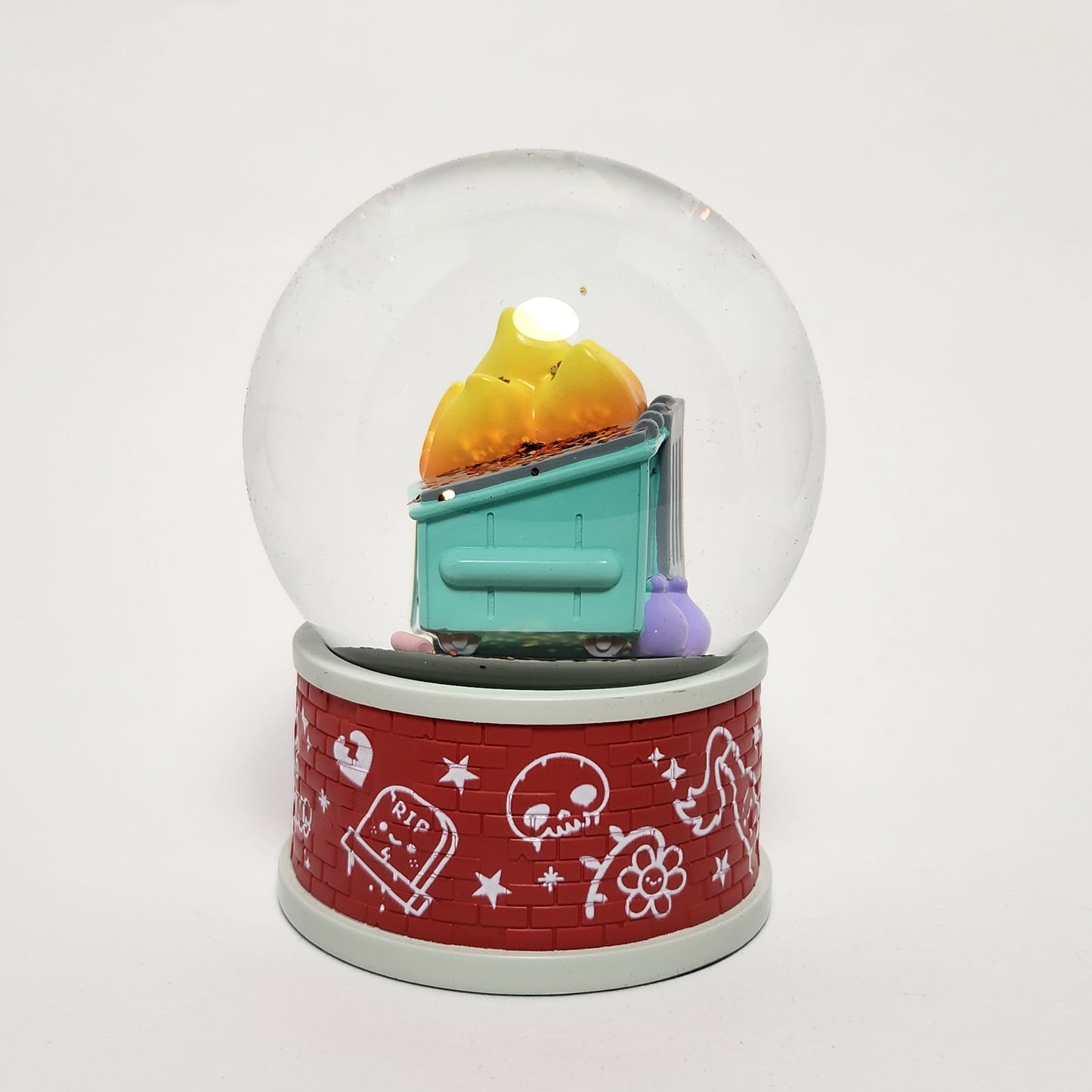 100% Soft - Dumpster Fire Snow Globe - NEW!