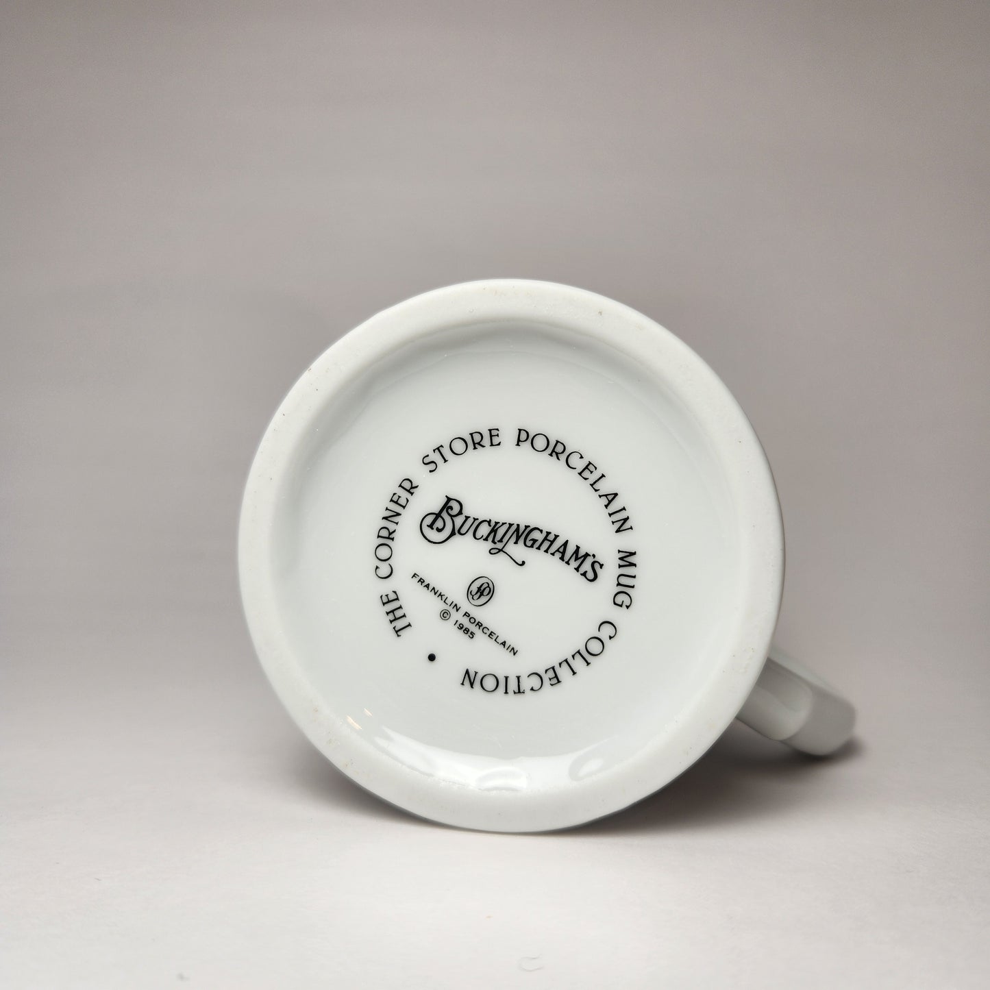 The Corner Store Porcelain Mug Collection - Buckingham's Dye (Franklin Porcelain) 1985