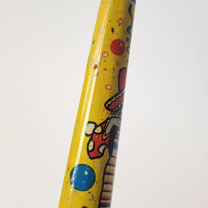 US Metal Toy Manufacturing Company - Tin Lithographed Clown Horn Noisemaker Toy (Yellow)