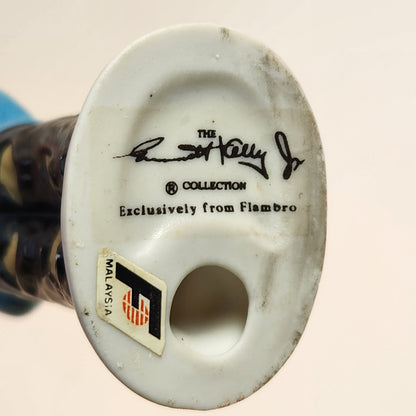 Flambro - Emmett Kelly Jr. - Porcelain Bisque Hobo Clown Policeman Ornament 1984