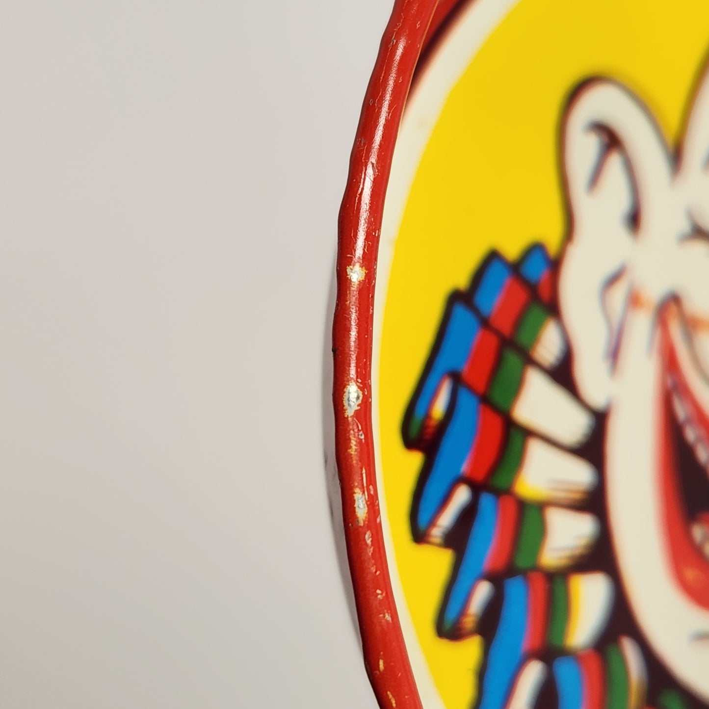 US Metal Toy Manufacturing Company - Tin Lithographed Clown Noisemaker Toy