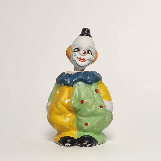 Ceramic Clown Bobblehead Coin Bank Figurine