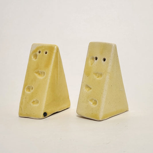 Ceramic Cheese Salt and Pepper Shaker Set