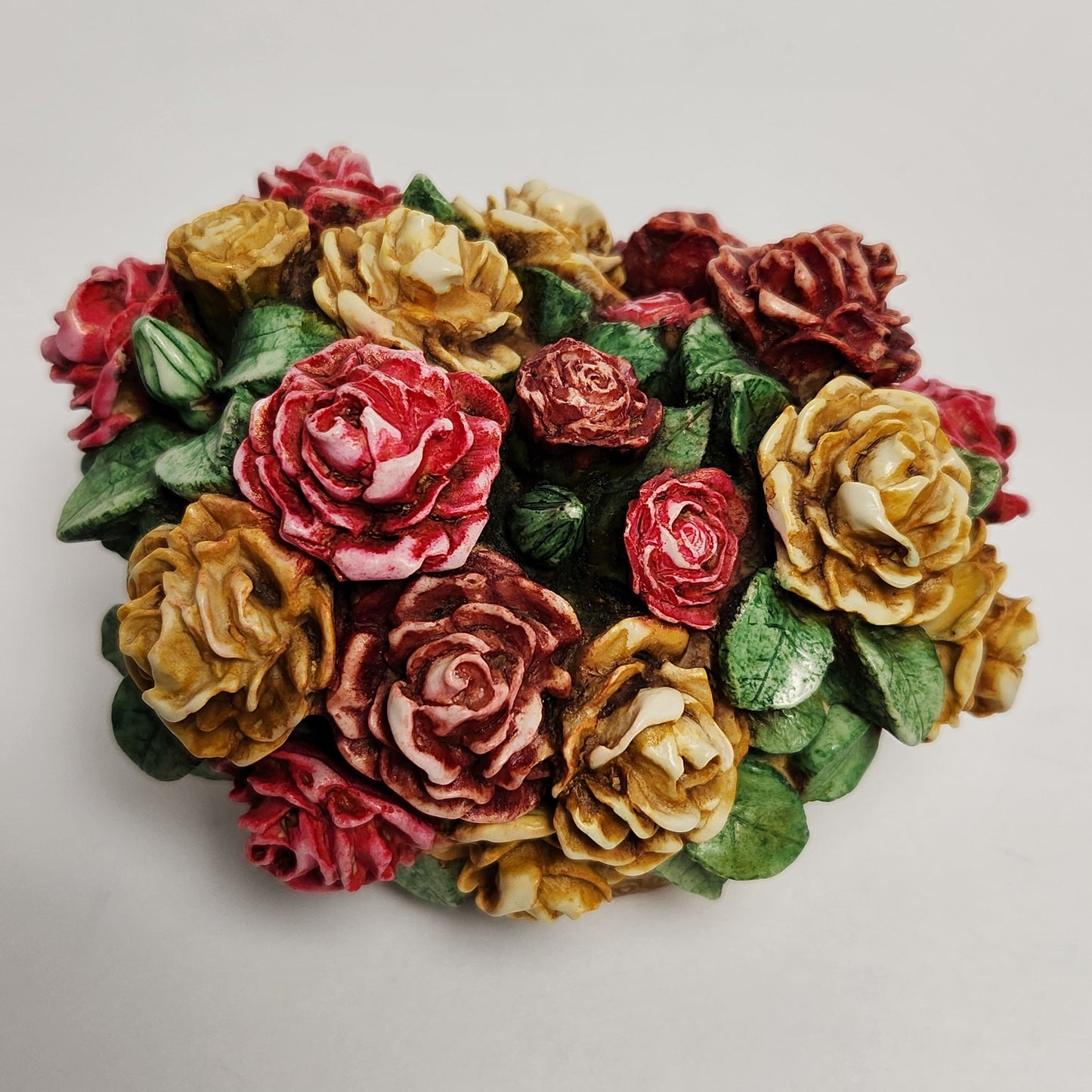 Harmony Kingdom - Martin Perry - Rose Basket Trinket Box 1997