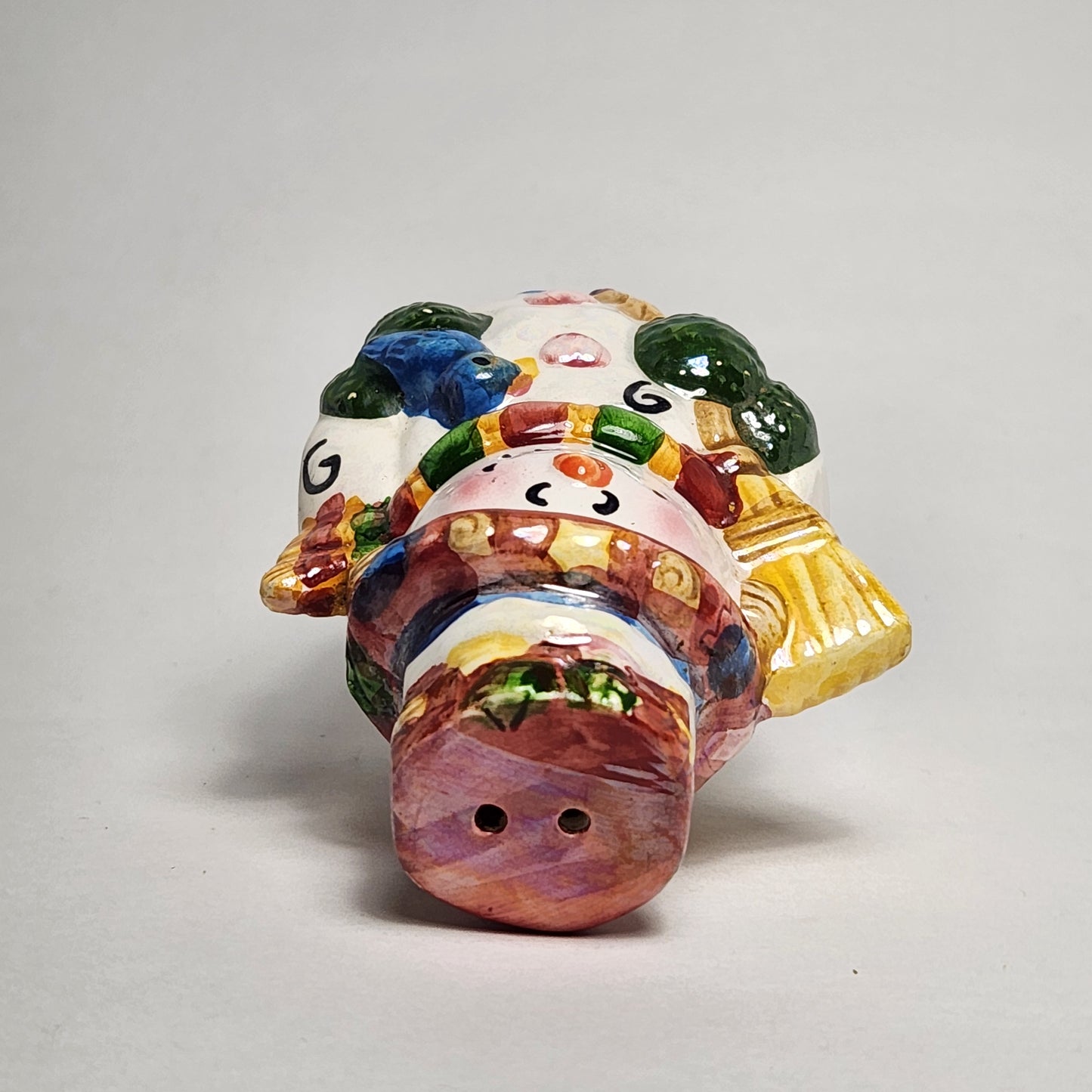 Iridescent Snowman Salt and Pepper Shaker Set