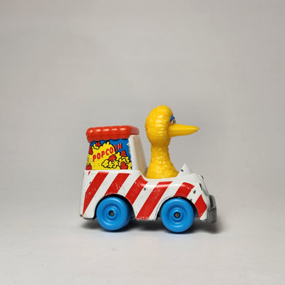 Playskool - Sesame Street Die Cast Car Big Bird Popcorn Machine 1983