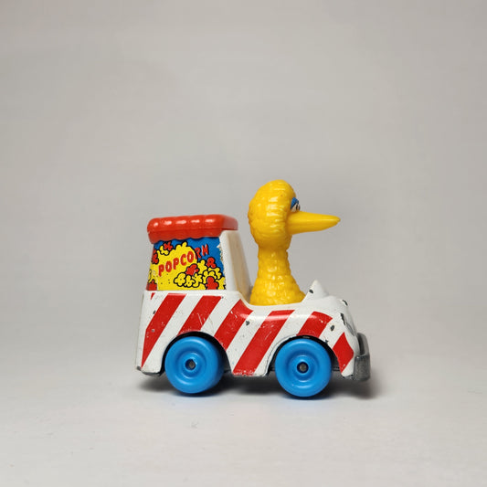 Playskool - Sesame Street Die Cast Car Big Bird Popcorn Machine 1983