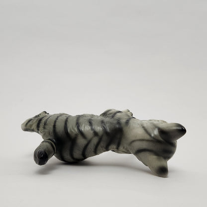 Lefton - Porcelain Gray Tabby Cat Figurine