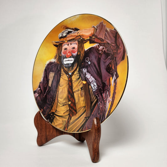 The Stratford Collection - Robert Blottiaux - Emmett Kelly Clown Collector Plate 1981 (NO COA)
