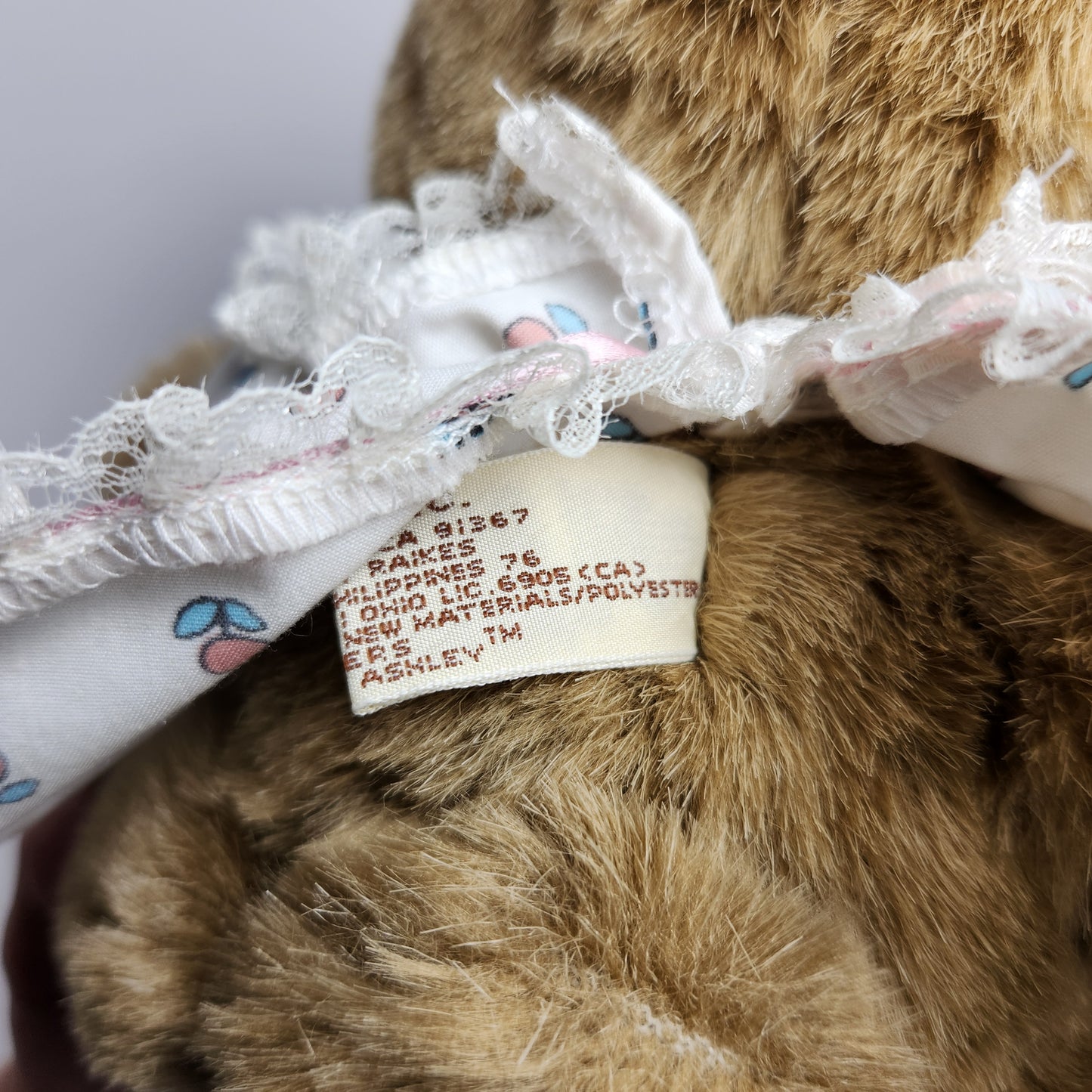 Raikes Originals - Robert Raikes - Rabbit with Wooden Face Plush Doll 1988