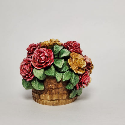 Harmony Kingdom - Martin Perry - Rose Basket Trinket Box 1997