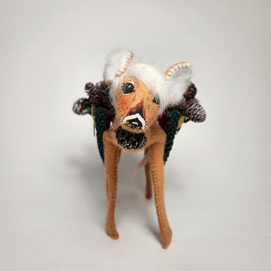 Annalee Mobilitee Dolls - Reindeer Doll with Pinecones 2004