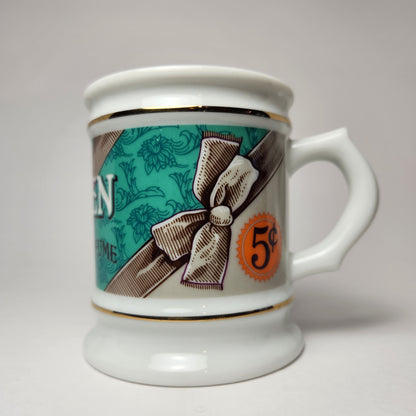 The Corner Store Porcelain Mug Collection - Sen-Sen Throat Ease Breath Perfume (Franklin Porcelain) 1985
