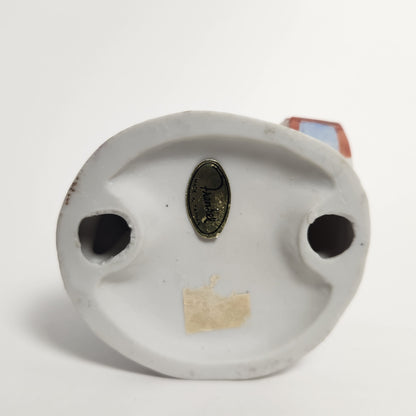 Frankel - Porcelain Bisque Clown with Dog and Drum Figurine