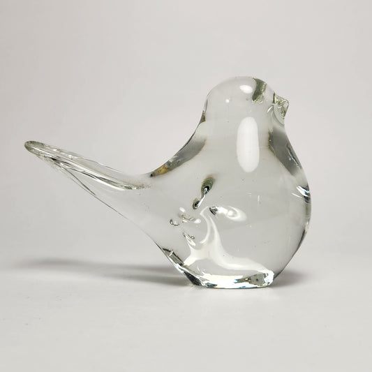 Interpur - Clear Glass Bird Figurine