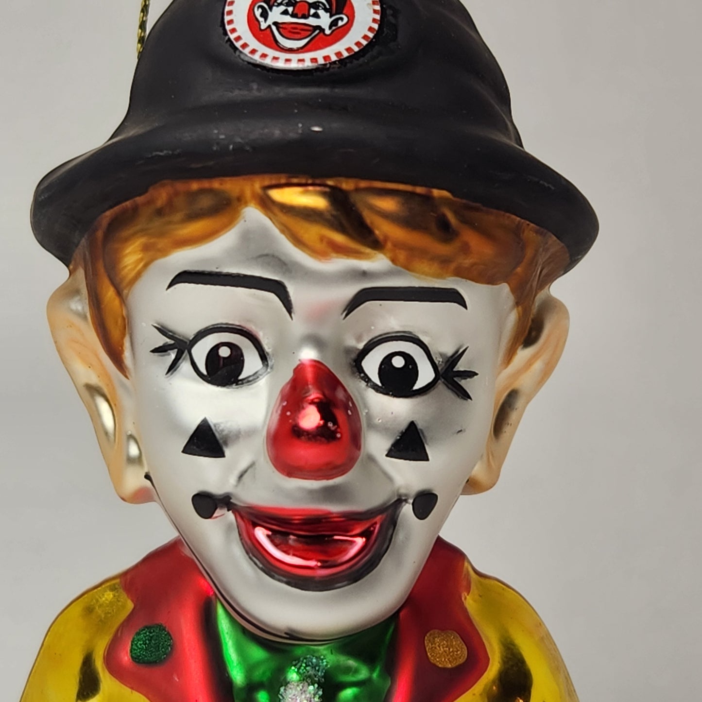 Archie McPhee - J.P. Patches Clown Glass Ornament 2010s