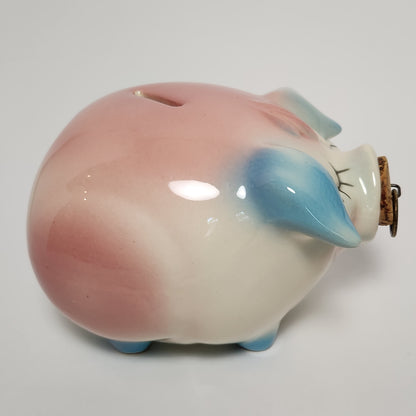 Hull Leeds - Pink Corky Pig Ceramic Piggy Bank 1957