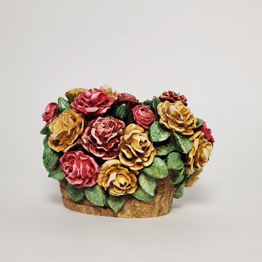 Harmony Kingdom - Martin Perry - Rose Basket Trinket Box 1997